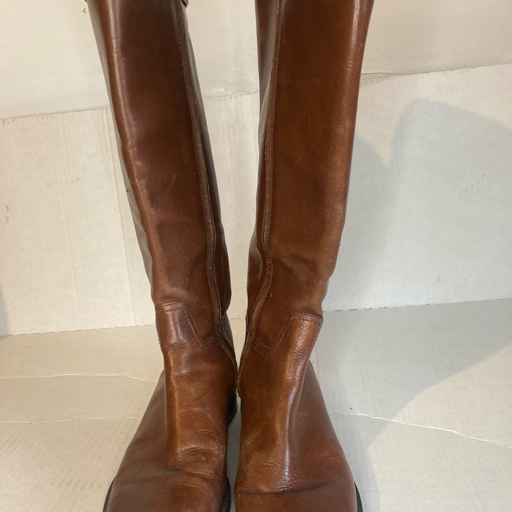 Tory Burch Brown Leather Knee-High Boots Size 8.5 M